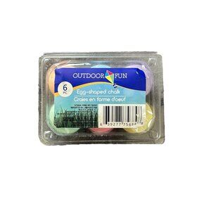 Outdoor FunEgg Sidewalk, 6 pcs, Assorted Colors, Summer  Fun Stuffers Toddler